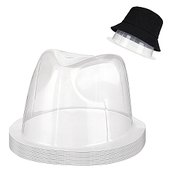 Clear PVC Hat Shaper Insert for Baseball Cap, Cap Holders, Clear, 237x205x125mm