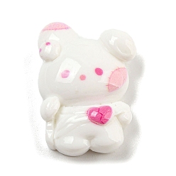 Кролик Кабошоны из непрозрачной смолы на тему Хэллоуина, кролик, 26x19x8 мм