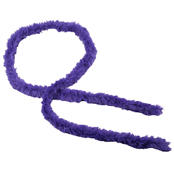 Сине-фиолетовый Рулон ткани из искусственного меха и синели для украшения рождественской елки или изготовления бантов для венков, синий фиолетовый, 2000x2 мм