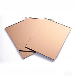 Перу Стеклянные листы, зеркальная мозаика бордюрная плитка, для украшения дома или поделок, прямоугольные, Перу, 200x150x3.5 мм