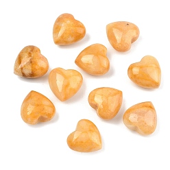 Топаз Нефрит Натуральный топаз, нефритовые камни в форме сердца для ладони, Подарок для медитации на баланс энергии Рейки, 20x20x12 мм