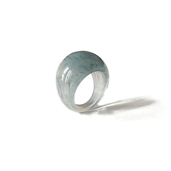 Кадет Синий Акриловые перстни, кадетский синий, 17 мм, размер США 7 1/4 (17.5 мм)