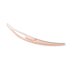 Rose Gold Iron Dreadlocks lnterlock Needle Tool, Sisterlock Crochet Tool, Rose Gold, 67x7x1.5mm, Hole: 3.5x27.5mm
