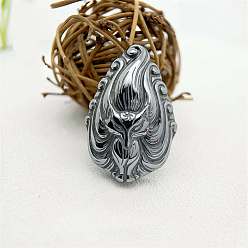 Терагерцовый камень Терагерцовые каменные кабошоны, лиса, 41x28x11 мм