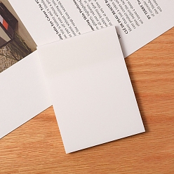 WhiteSmoke Transparent Memo Pad Sticky Notes, Sticker Tabs, for Office School Reading, WhiteSmoke, 95x70mm, 50 sheets/pc
