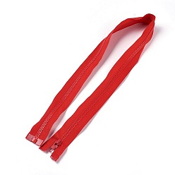 Красный Аксессуары для одежды, нейлоновая и смоляная молния, со съемником молнии сплава, Компоненты застежки-молнии, красные, 77.5x3.3 см
