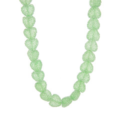 Светло-зеленый Бусы в форме сердца из смоляного желе, с медными застежками, золотые, светло-зеленый, 15.75 дюйм (40 см)