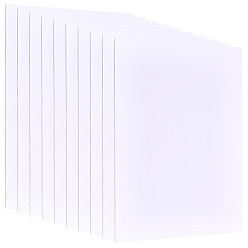 White 10Sheets Foamed PVC Mould Plates, Rectangle, Sand Table Model Material Supplies, White, 300x400x3mm