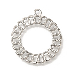 Плоский Круглый Подвески из сплава , платиновые подвески, плоско-круглые, 32x28x2 мм, отверстие : 2 мм