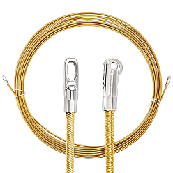 Gold 1 Bundle Steel Electrician Wire Pulling Fish Tape, Gold, 4mm, 10m/bundle