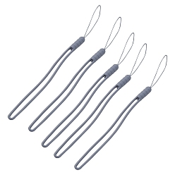 Серый Силиконовый ремешок на запястье, ремешок на руку, значок для ключей камеры телефона, серые, 20 см