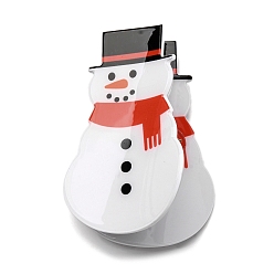 Снеговик Рождественские пластиковые заколки-коготь, аксессуары для волос для женщин и девочек, снеговик, 79.5x46.5x51 мм