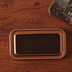 Коричневый Пластиковые штампы с чернилами для пальцев, для ребенка поделки из бумаги художественное ремесло, скрапбукинга, прямоугольные, кофе, 103x58x18 мм