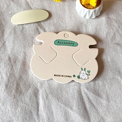 Желтая Старая Ткань  100карточки для показа бумажных заколок для волос, заколки для волос украшения аксессуары для волос, прямоугольные, слово, 14x10 см