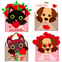 Letter Трафареты для резки штампов из углеродистой стали на день святого валентина, для diy scrapbooking, Фотоальбом, декоративная бумага для тиснения, цвет нержавеющей стали, буквы, 88~110x110~150x0.8 мм, 3 шт / комплект