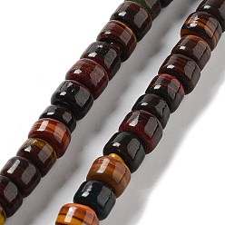 Coconut Brown Handmade Nepalese Lampwork Beads, Barrel, Coconut Brown, 10.5~11x8~8.5mm, Hole: 3.5mm, about 80pcs/strand, 25.39''(64.5cm)