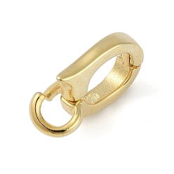 Золотой 925 шкентель стерлингового серебра поручительств, золотые, 13x7.5x2 мм, отверстие : 3 мм