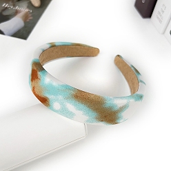 Голубой Бархатные резинки для волос, голубой, 156x136 мм