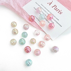 (52) Непрозрачная лаванда Непрозрачные акриловые бусины, тыква, разноцветные, 15 мм