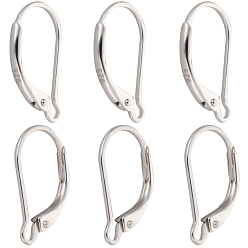 Серебро 4 пары 925 фурнитура для сережек с застежкой-русалкой из стерлингового серебра, с горизонтальными петлями, серебряные, 17x10x2 мм, отверстие : 1.8 мм, штифты : 0.5x0.6 мм