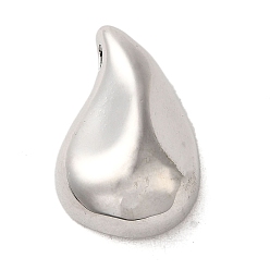 Платинированный Латунные подвески, без кадмия, без никеля и без свинца, слеза, Реальная платина, 24.5x15.5x7 мм, отверстие : 1.5x3 мм