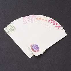 Mixed Patterns Paper Card, DIY Bookmark Card, Rectangle, Mixed Patterns, 140x49x0.5mm, Hole: 4mm, 20pcs/bag