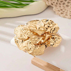 Золотой Кольца из цветочного сплава, золотые, внутренний диаметр: 18 мм