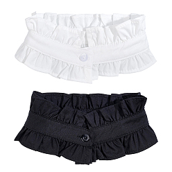 Mixed Color 2Pcs 2 Colors Cotton False Collar, DIY Garment Supplies, Mixed Color, 430x70x2mm, 1pc/color