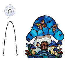 Королевский синий Акриловый кулон украшение, с железной цепью и крюком, королевский синий, 203x184 мм