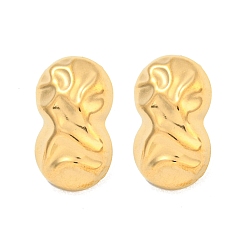 Золотой Арахис 304 серьги из нержавеющей стали, серьги-гвоздики для женщин, золотые, 22x13 мм