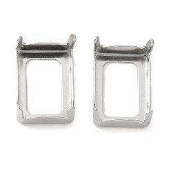 Нержавеющая Сталь Цвет 304 Настройки лотка из нержавеющей стали, прямоугольные, цвет нержавеющей стали, лоток : 12.5x8.5 мм, 13.5x9.5x7 мм