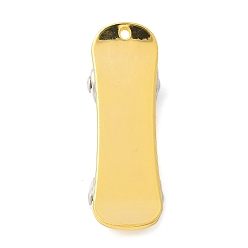 Золотой Большие сплавочные подвески, скейтборде, золотые, 51.5x17.5x15 мм, отверстие : 2 мм