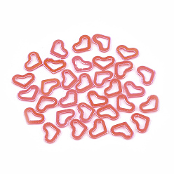Red Shining Nail Art Glitter, Manicure Sequins, DIY Sparkly Paillette Tips Nail, Heart, Red, 2.5~4x1.5~3x0.3mm