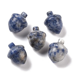 (306FM) Жонкиль матовый с лаймовой подкладкой Естественное голубое украшение яшмы пятна пятна дома, желуди, 25~27x20 мм