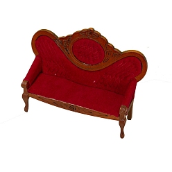 (123L) Белый крем непрозрачный блеск Мини-модель деревянной мебели для дивана, миниатюрные аксессуары для кукольного домика, огнеупорный кирпич, 140x102x45 мм