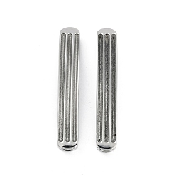 Stainless Steel Color 304 Stainless Steel Connector Charms, Curved Bar, Non-Tarnish, Stainless Steel Color, 41x7x5mm, Hole: 2.8mm