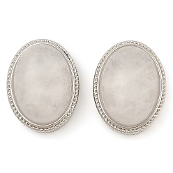 Хрусталь Многонитевые звенья из кристаллов натурального кварца, овальные, без кадмия и без свинца, платина, 21x16.5x11.5 мм, отверстие : 3 мм