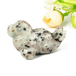 Джаспер Кунжут Резные фигурки целебных морских собак из натурального амазонита, Украшения из камня с энергией Рейки, 50.8 мм