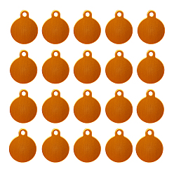 Золотистый Алюминиевые подвески, штамповка пустой метки, плоско-круглые, золотые, 31x25x1 мм, отверстие : 3 мм