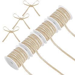 Белый Джутовые ленты, аксессуары для одежды, белые, 1/4 дюйм (6 мм), около 5.47 ярдов (5 м) / рулон