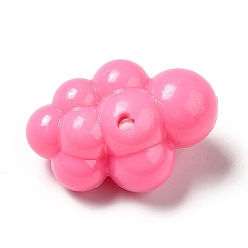 Красный Непрозрачные акриловые бусины, облако, красные, 32.5x22.5x17 мм, отверстие : 3 мм, Около 106 шт / 500 г