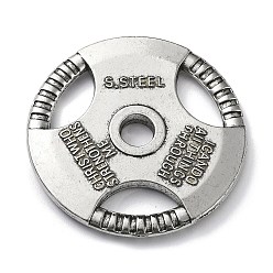 Античное Серебро Сплавочные подвески тибетского стиля, без свинца и без кадмия, руль, античное серебро, 42x4 мм, отверстие : 6 мм