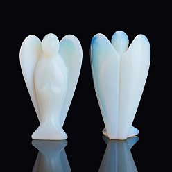 Опал Opalite украшения дисплей, ангел, 73~77x45~49x22~25 мм