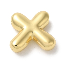 Letter X Brass Pendants, Long-Lasting Plated, Real 18K Gold Plated, Letter X, 10x11x3.5mm, Hole: 1.4mm
