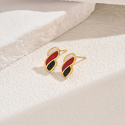 Другие Серьги сплава, реальный 14 k позолоченный, 12x6 мм