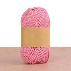 Бледно-Розовый Хлопчатобумажные нити, для вязания крючком принадлежности, розовый жемчуг, 2 мм, около 92.96 ярдов (85 м) / моток