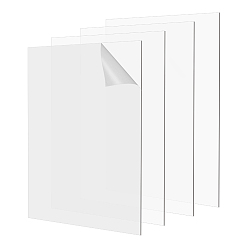 Прозрачный Прозрачная акриловая глиняная прижимная пластина, прямоугольные, прозрачные, 415x300x2 мм