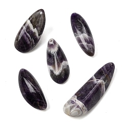 Аметист Крупные подвески из натурального аметиста с узором «шеврон»., самородки прелести, 48~73x18.5~23x14.5~20.5 мм, отверстие : 1.6~2 мм