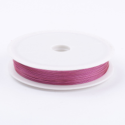 Mixed Color Tiger Tail Wire, Nylon-coated Stainless Steel Wire, Mixed Color, 0.38mm, about 164.04 Feet(50m)/roll