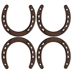 Другой Цвет 4шт. чугунные настенные украшения в форме подковы, домашнего декора, 109x115x7 мм